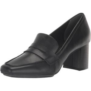 imageAnne Klein Womens Padded Insole Patent Loafer HeelsBlack