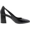 imageAnne Klein Womens Faux Leather Pointed Toe Block HeelsBlack Patent