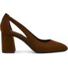 imageAnne Klein Womens Faux Leather Pointed Toe Block HeelsBrown