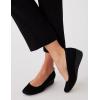 imageAnne Klein Womens Wisher Wedge PumpBlack Knit