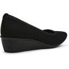 imageAnne Klein Womens Wisher Wedge PumpBlack Knit