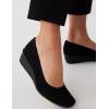 imageAnne Klein Womens Wisher Wedge PumpBlack Knit