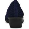 imageAnne Klein Womens Wisher Wedge PumpNavy Knit