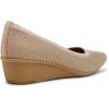 imageAnne Klein Womens Wisher Wedge PumpTan Knit