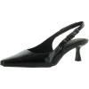 imageAnne Klein Womens Carmel Patent Padded Insole Slingback HeelsBlack Patent