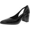 imageAnne Klein Womens Faux Leather Pointed Toe Block HeelsBlack Patent