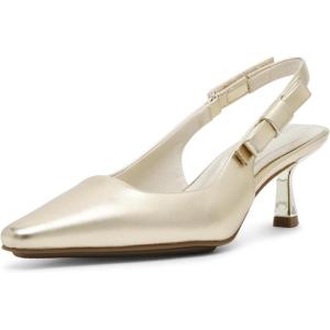 imageAnne Klein Womens Carmel Patent Padded Insole Slingback HeelsLight Gold