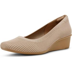 imageAnne Klein Womens Wisher Wedge PumpTan Knit