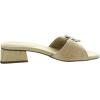 imageAnne Klein Womens Naomi Buckle Leather Block HeelsRaffia