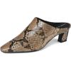 imageAnne Klein Womens Solid Canvas MulesNatural Snake