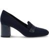 imageAnne Klein Womens Telepathy SlipOn Loafer HeelsNavy Stretch