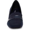 imageAnne Klein Womens Telepathy SlipOn Loafer HeelsNavy Stretch