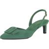imageAnne Klein Womens Infinity Faux Suede Kitten Heel Slingback HeelsGreen