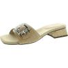 imageAnne Klein Womens Naomi Buckle Leather Block HeelsRaffia