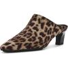 imageAnne Klein Womens Solid Canvas MulesLeopard
