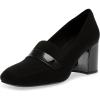 imageAnne Klein Womens Telepathy SlipOn Loafer HeelsBlack Stretch