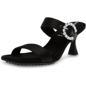 imageAnne Klein Womens Josie Heeled SandalBlack Satin