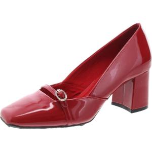 imageAnne Klein Womens Lexington Patent Lace Up Boat ShoesDeep Red