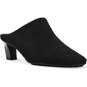 imageAnne Klein Womens Solid Canvas MulesBlack Stretch