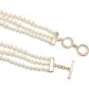 imageAnne Klein Womens GoldTone Blanc Pearl Collar NecklaceGold White