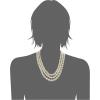 imageAnne Klein Womens GoldTone Blanc Pearl Collar NecklaceGold White