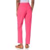 imageAnne Klein Womens High Rise Knit Straight Leg PantsPink Carnation