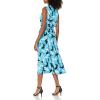 imageAnne Klein Womens Long Drawstring Waist Midi DressAqua Combo