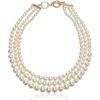 imageAnne Klein Womens GoldTone Blanc Pearl Collar NecklaceGold White