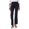 imageAnne Klein Womens Solid Stretch Flared PantsIndigo Rinse Wash
