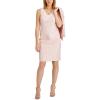 imageAnne Klein Womens VNeck Sheath DressLight Lily Pink