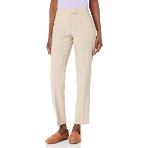 imageAnne Klein Womens High Rise Knit Straight Leg PantsLatte