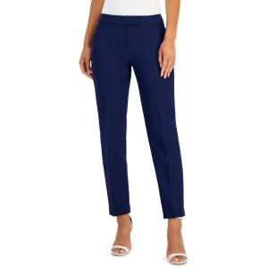 imageAnne Klein Womens High Rise Knit Straight Leg PantsNormandy Blue