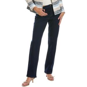 imageAnne Klein Womens High Rise Stretch Straight Leg JeansClassic Blue Wash