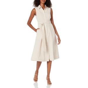 imageAnne Klein Womens Sleeveless Shirt DressHeather Latte