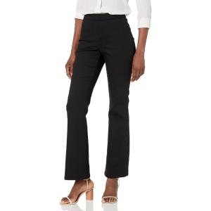 imageAnne Klein Womens Solid Stretch Flared PantsBlack Shadow Wash