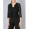 imageAnne Klein Womens Petite Soft Shoulder Cardigan Spring 22Asphalt
