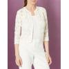 imageAnne Klein Womens Petite Soft Shoulder Cardigan Spring 22Marshmallow