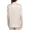 imageAnne Klein Womens Satin Crinkle Notch Collar One Bttn JackCanvas
