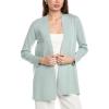 imageAnne Klein Womens Nappa Kissing Front CardiganSoft Aloe
