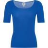 imageAnne Klein Womens Square Neck Sweater W Cap SleevesSantorini Blue