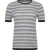 imageAnne Klein Womens Stitch Cap Sleeve Crew NeckEucalyptus Multi