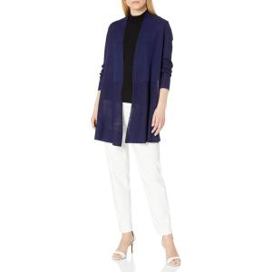 imageAnne Klein Womens Long Sleeve Monterey Cardigan SweaterDistant Mountain