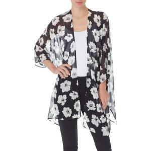 imageAnne Klein Womens Oversized Sheer Cardigan