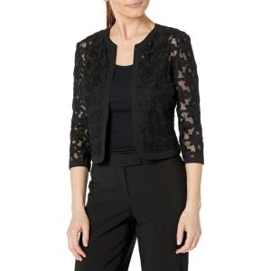 imageAnne Klein Womens Petite Soft Shoulder Cardigan Spring 22Asphalt