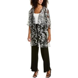 imageAnne Klein Womens Polka Dot Chiffon BlouseBlackDove