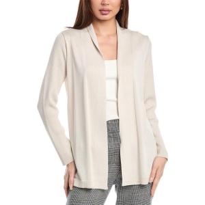 imageAnne Klein Womens Sonoma Cardigan W Rib CollarSoft Latte