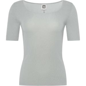 imageAnne Klein Womens Square Neck Sweater W Cap SleevesSoft Aloe