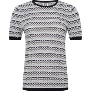 imageAnne Klein Womens Stitch Cap Sleeve Crew NeckEucalyptus Multi