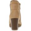 imageAnne Klein Womens Faux Suede Embellished Ankle BootsDark Natural