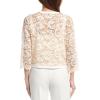 imageAnne Klein Womens Lace Framed Cardigan Jacket W ScallopedWhite DoveCanvas